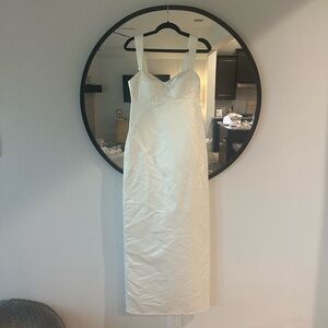 Reformation white slip dress